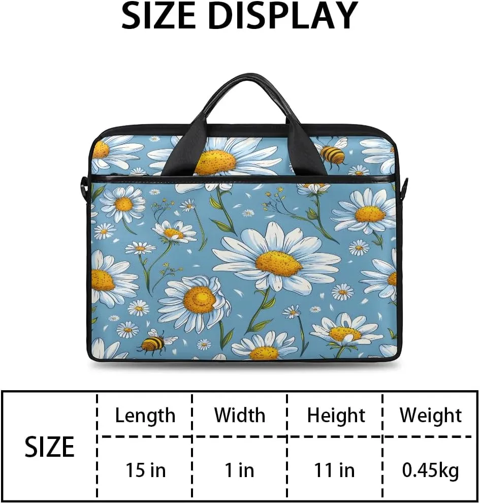 Laptop Shoulder Bag for 13-15 Inch Waterproof Laptop Sleeve Case Bag Slim Computer Carry Case Computer Cases for Laptops