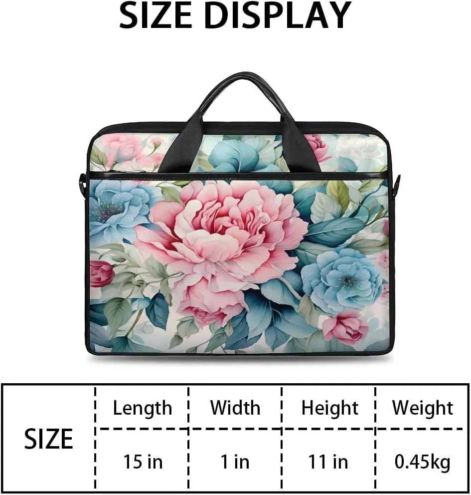 Laptop Shoulder Bag for 13-15 Inch Waterproof Laptop Sleeve Case Bag Slim Computer Carry Case Computer Cases for Laptops