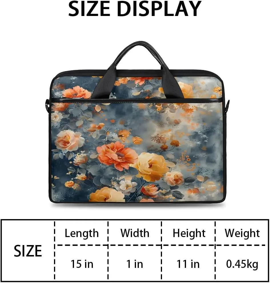 Laptop Shoulder Bag for 13-15 Inch Waterproof Laptop Sleeve Case Bag Slim Computer Carry Case Computer Cases for Laptops
