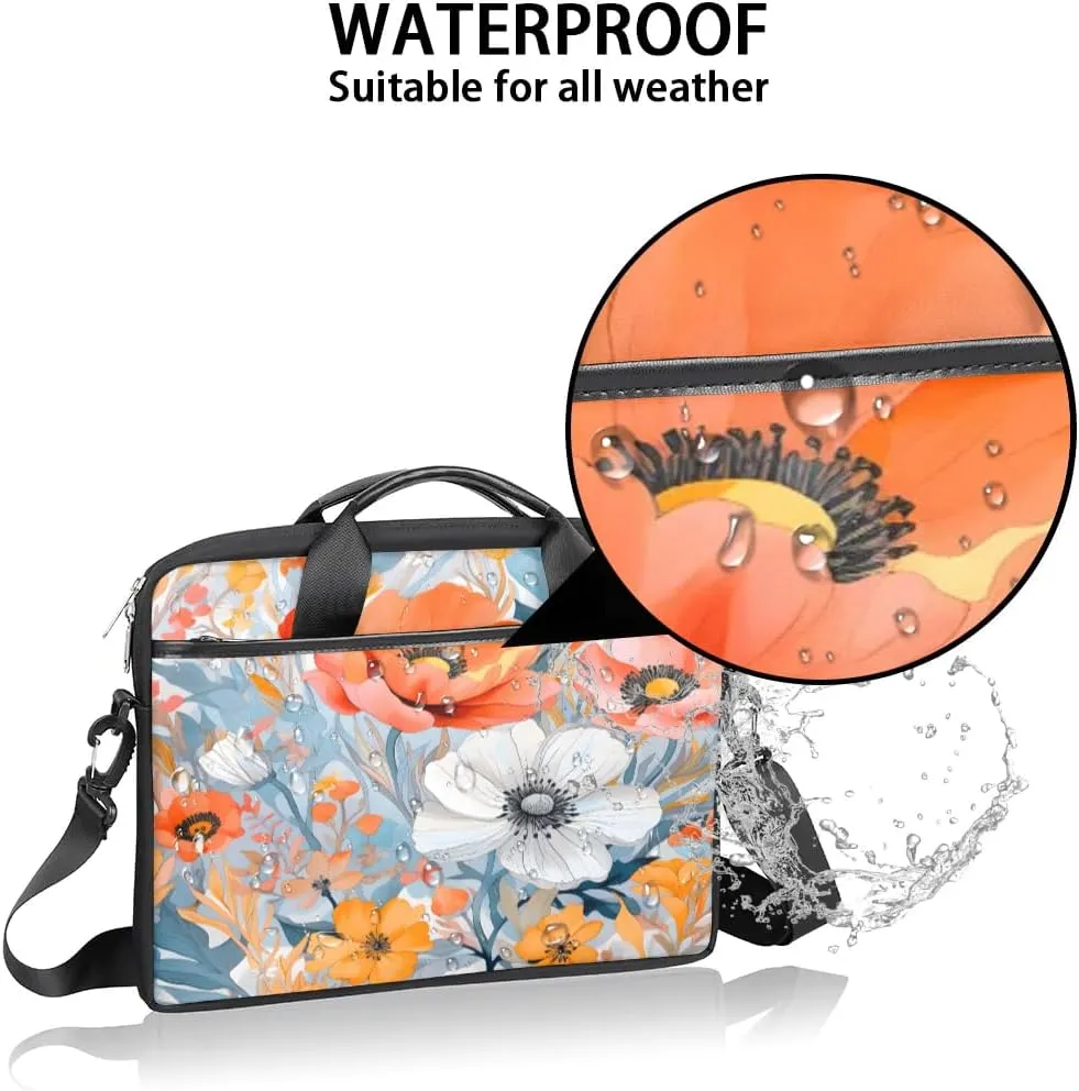 Laptop Shoulder Bag for 13-15 Inch Waterproof Laptop Sleeve Case Bag Slim Computer Carry Case Computer Cases for Laptops