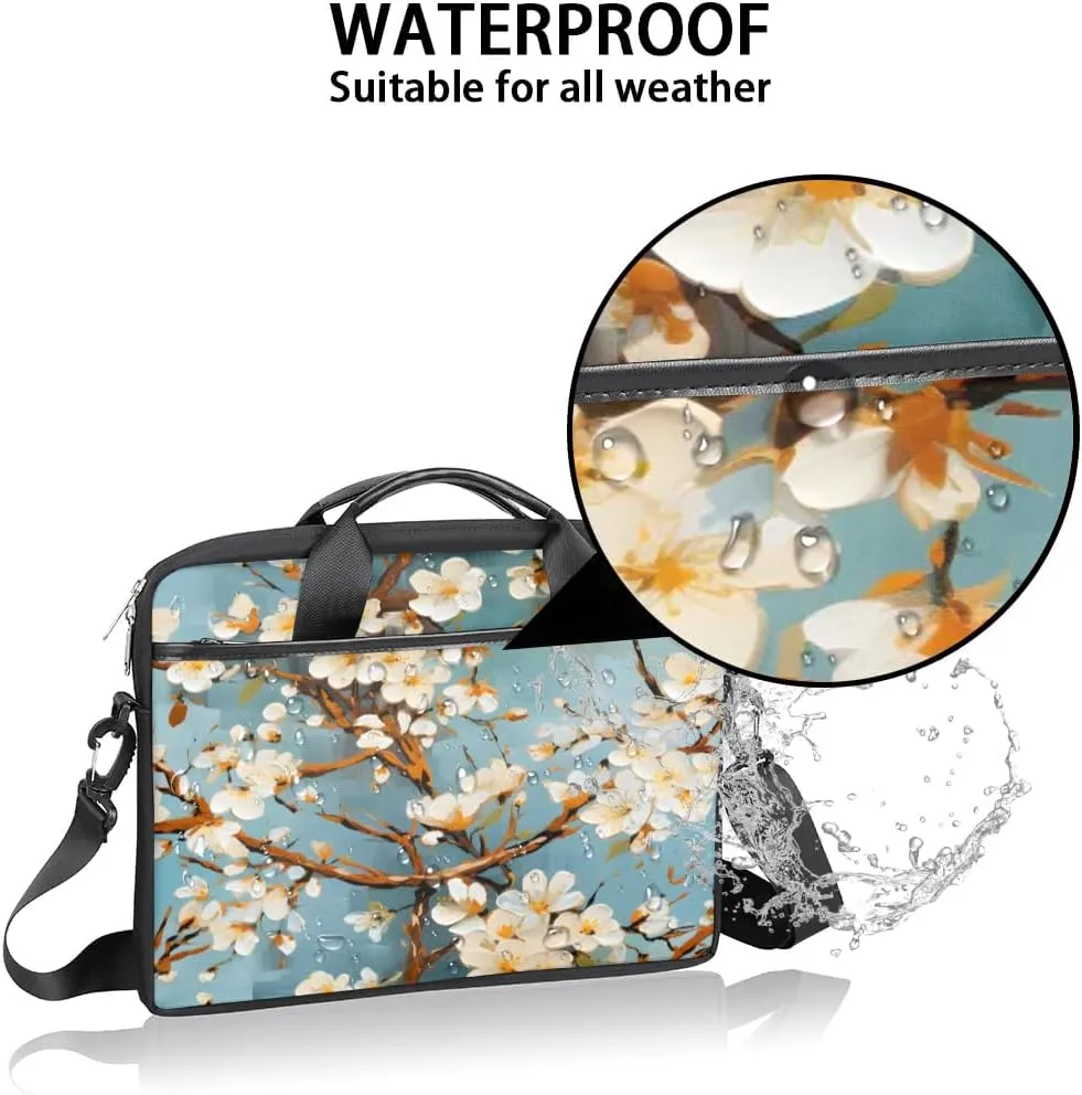 Laptop Shoulder Bag for 13-15 Inch Waterproof Laptop Sleeve Case Bag Slim Computer Carry Case Computer Cases for Laptops