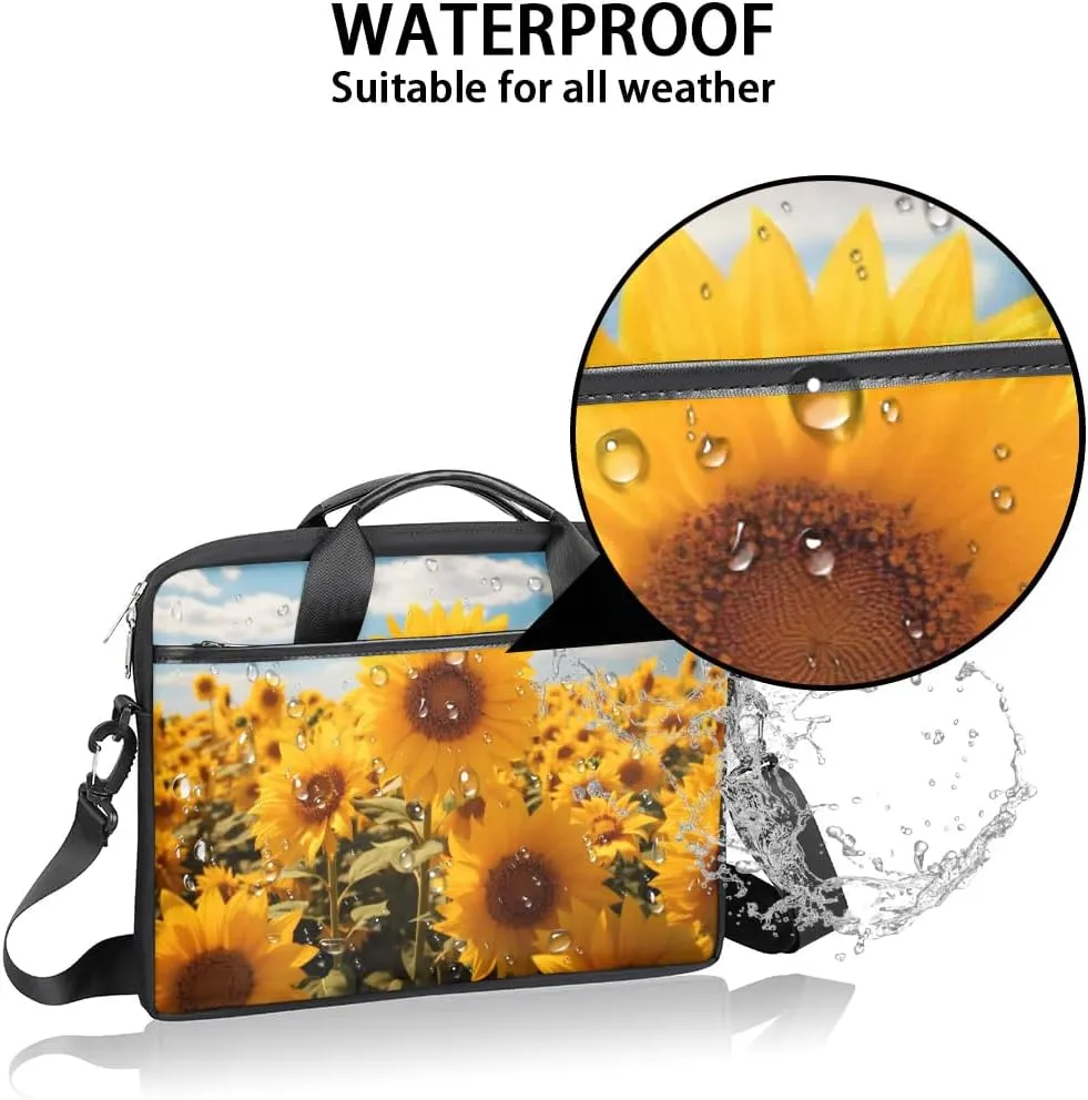 Laptop Shoulder Bag for 13-15 Inch Waterproof Laptop Sleeve Case Bag Slim Computer Carry Case Computer Cases for Laptops