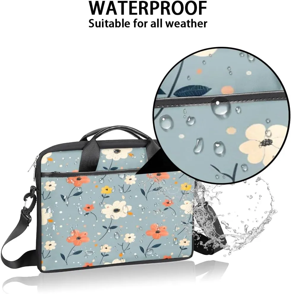 Laptop Shoulder Bag for 13-15 Inch Waterproof Laptop Sleeve Case Bag Slim Computer Carry Case Computer Cases for Laptops