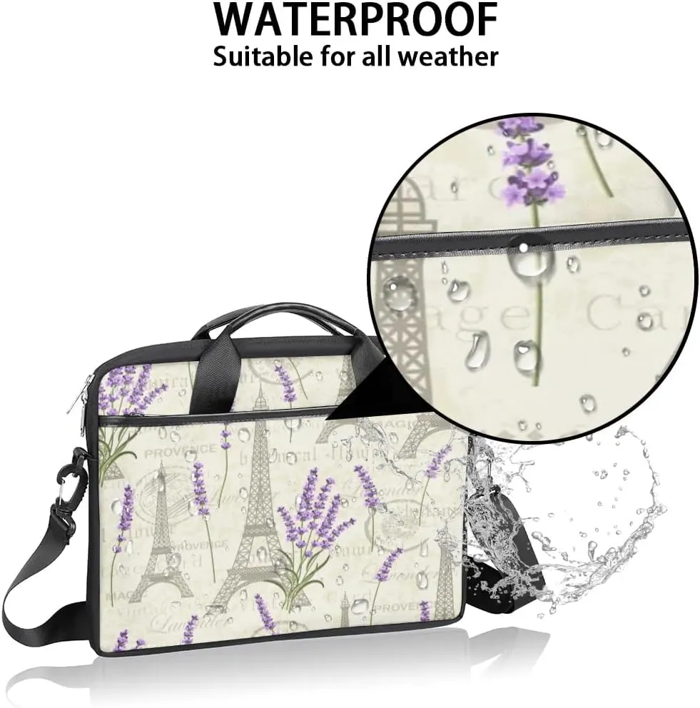 Laptop Shoulder Bag for 13-15 Inch Waterproof Laptop Sleeve Case Bag Slim Computer Carry Case Computer Cases for Laptops