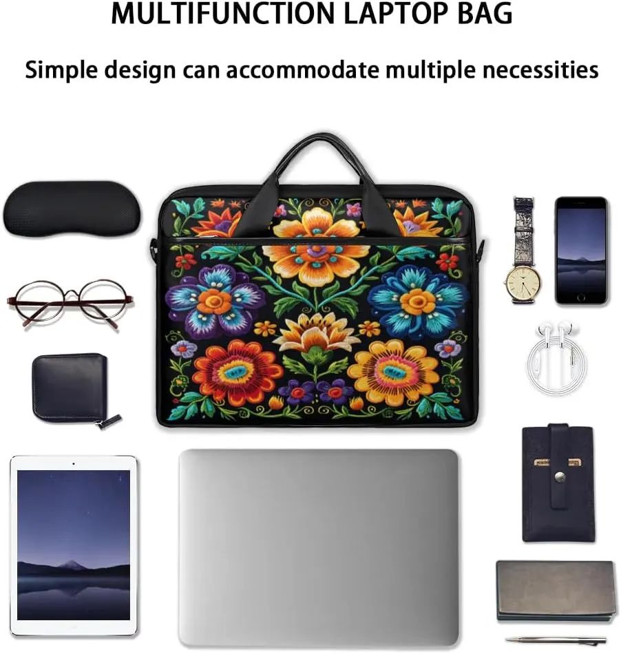 Laptop Shoulder Bag for 13-15 Inch Waterproof Laptop Sleeve Case Bag Slim Computer Carry Case Computer Cases for Laptops