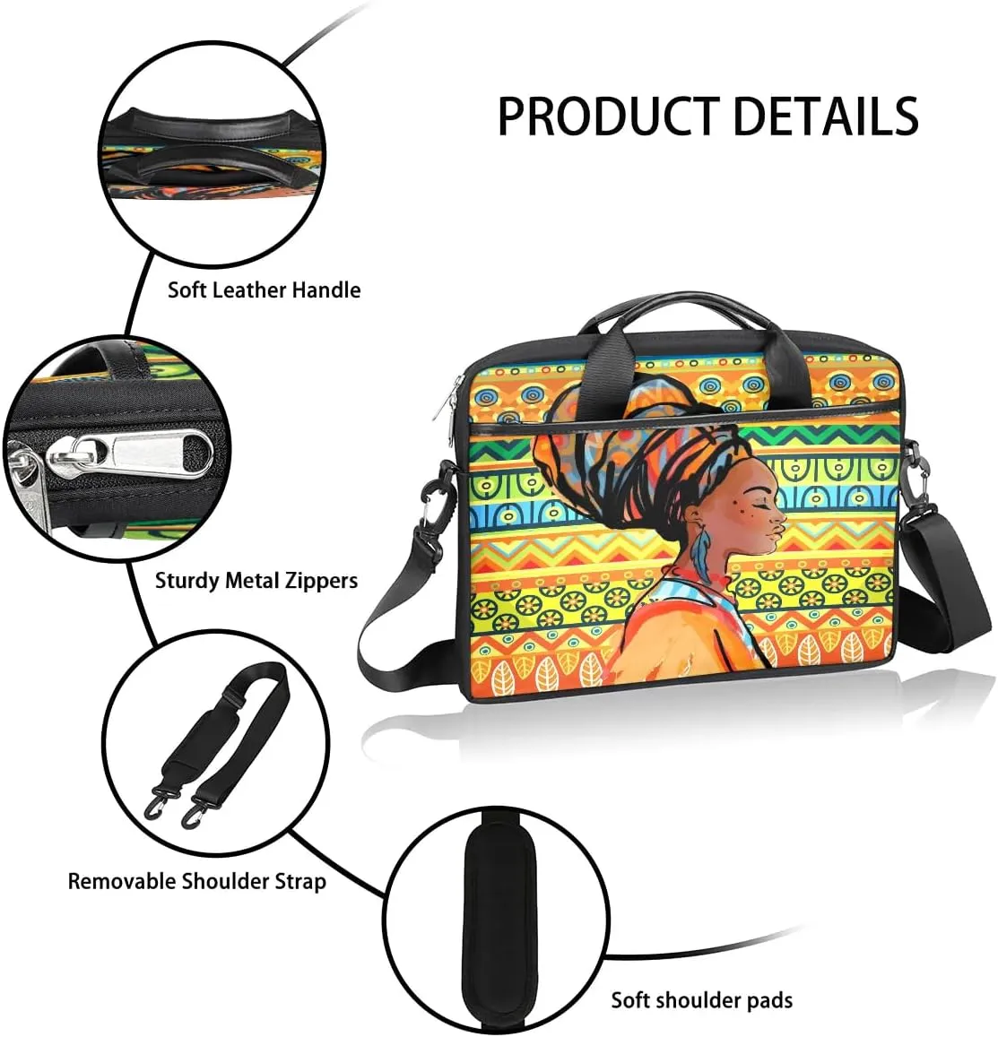 Laptop Shoulder Bag for 13-15 Inch Waterproof Laptop Sleeve Case Bag Slim Computer Carry Case Computer Cases for Laptops