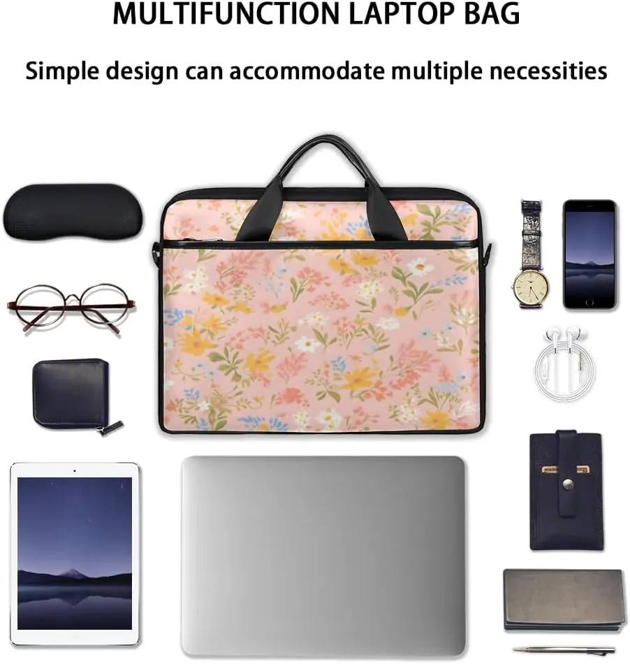 Laptop Shoulder Bag for 13-15 Inch Waterproof Laptop Sleeve Case Bag Slim Computer Carry Case Computer Cases for Laptops