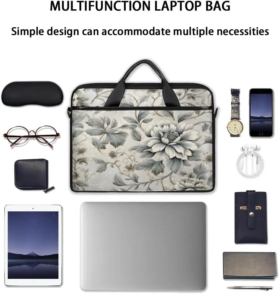 Laptop Shoulder Bag for 13-15 Inch Waterproof Laptop Sleeve Case Bag Slim Computer Carry Case Computer Cases for Laptops