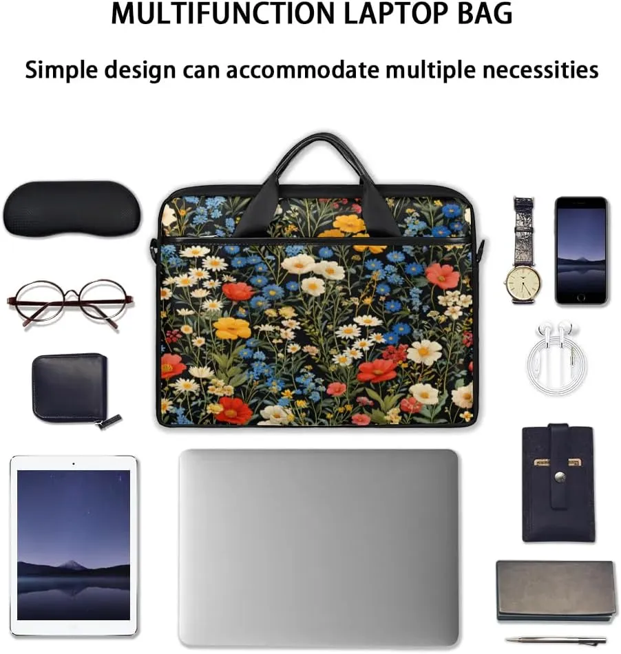 Laptop Shoulder Bag for 13-15 Inch Waterproof Laptop Sleeve Case Bag Slim Computer Carry Case Computer Cases for Laptops