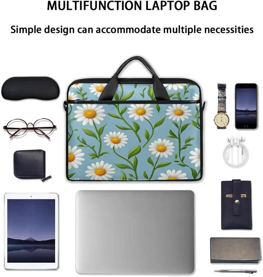 Laptop Shoulder Bag for 13-15 Inch Waterproof Laptop Sleeve Case Bag Slim Computer Carry Case Computer Cases for Laptops
