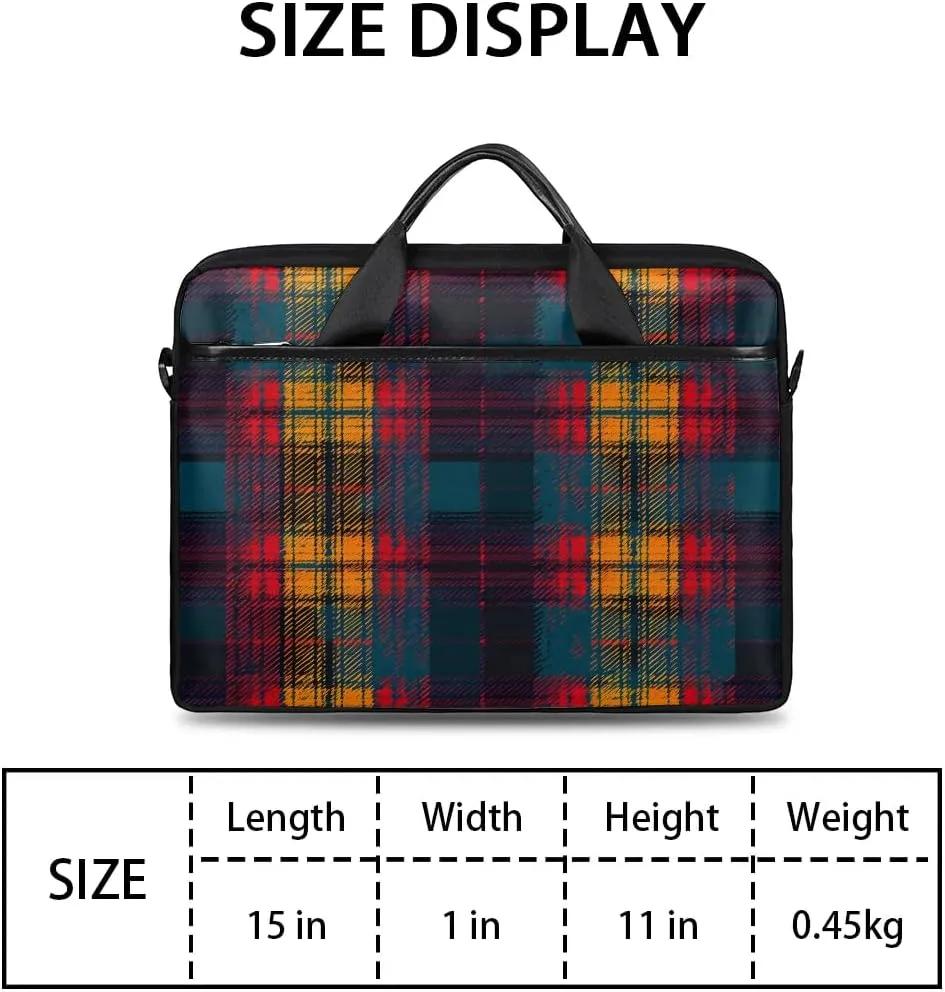Laptop Shoulder Bag for 13-15 Inch Waterproof Laptop Sleeve Case Bag Slim Computer Carry Case Computer Cases for Laptops