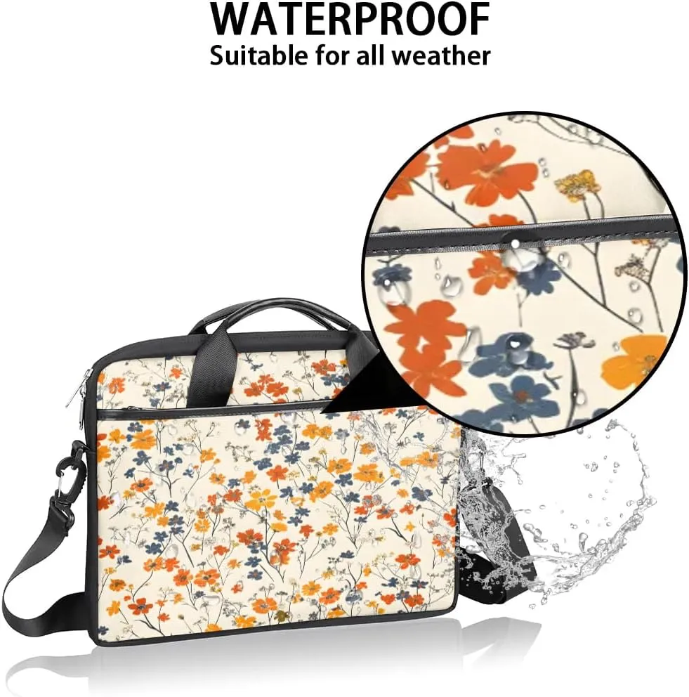 Laptop Shoulder Bag for 13-15 Inch Waterproof Laptop Sleeve Case Bag Slim Computer Carry Case Computer Cases for Laptops