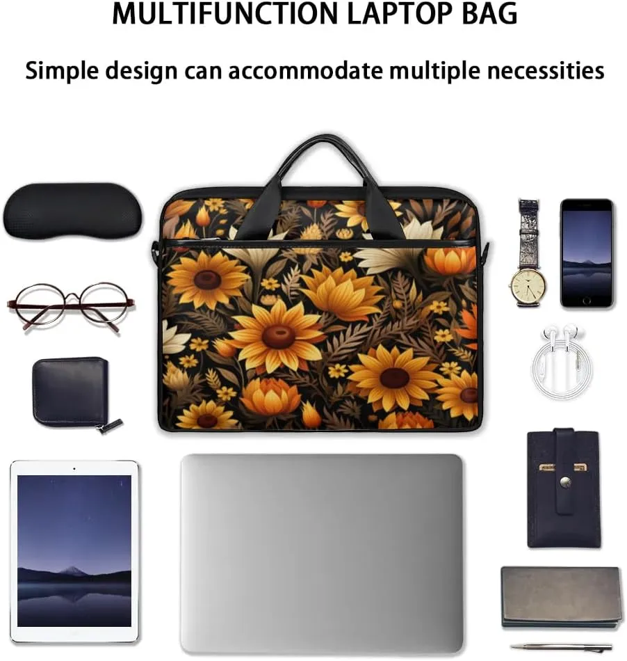 Laptop Shoulder Bag for 13-15 Inch Waterproof Laptop Sleeve Case Bag Slim Computer Carry Case Computer Cases for Laptops
