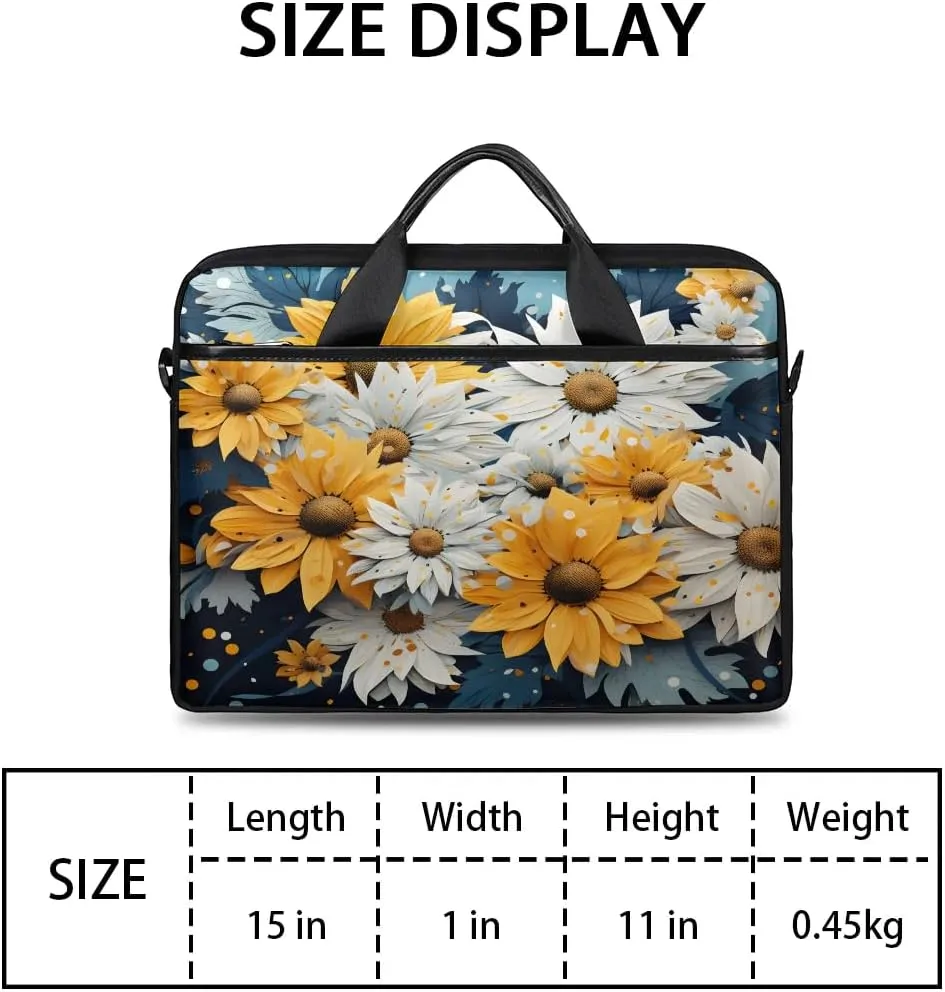 Laptop Shoulder Bag for 13-15 Inch Waterproof Laptop Sleeve Case Bag Slim Computer Carry Case Computer Cases for Laptops