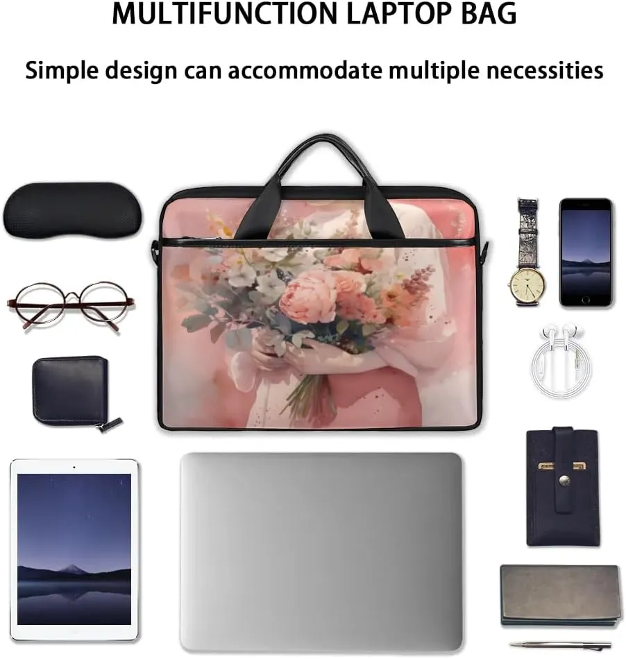 Laptop Shoulder Bag for 13-15 Inch Waterproof Laptop Sleeve Case Bag Slim Computer Carry Case Computer Cases for Laptops