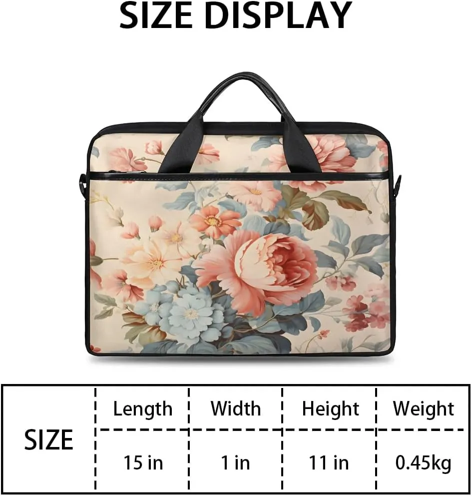 Laptop Shoulder Bag for 13-15 Inch Waterproof Laptop Sleeve Case Bag Slim Computer Carry Case Computer Cases for Laptops