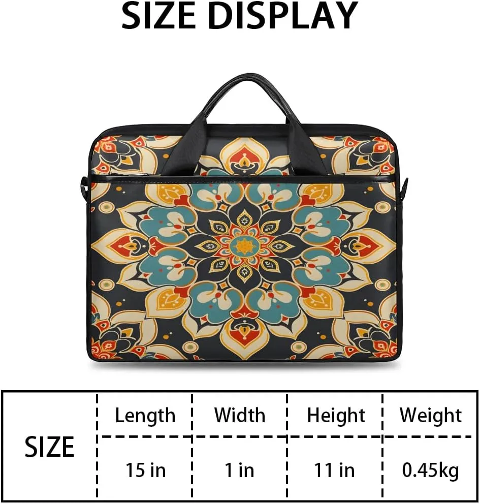 Laptop Shoulder Bag for 13-15 Inch Waterproof Laptop Sleeve Case Bag Slim Computer Carry Case Computer Cases for Laptops