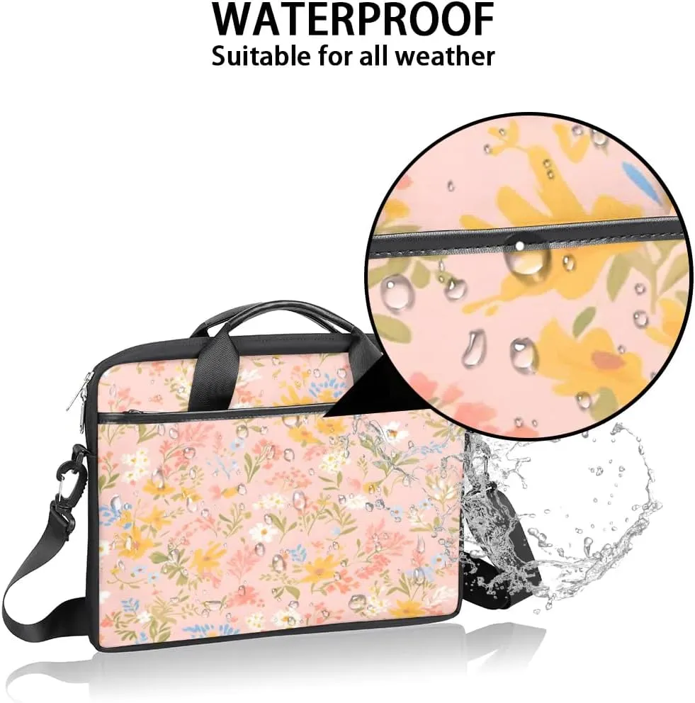Laptop Shoulder Bag for 13-15 Inch Waterproof Laptop Sleeve Case Bag Slim Computer Carry Case Computer Cases for Laptops