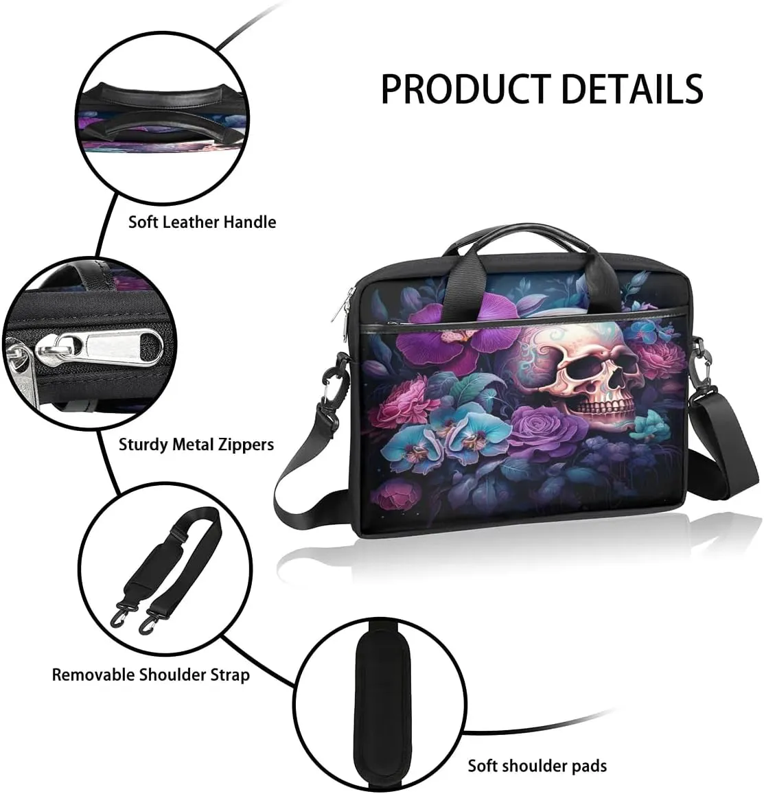 Laptop Shoulder Bag for 13-15 Inch Waterproof Laptop Sleeve Case Bag Slim Computer Carry Case Computer Cases for Laptops
