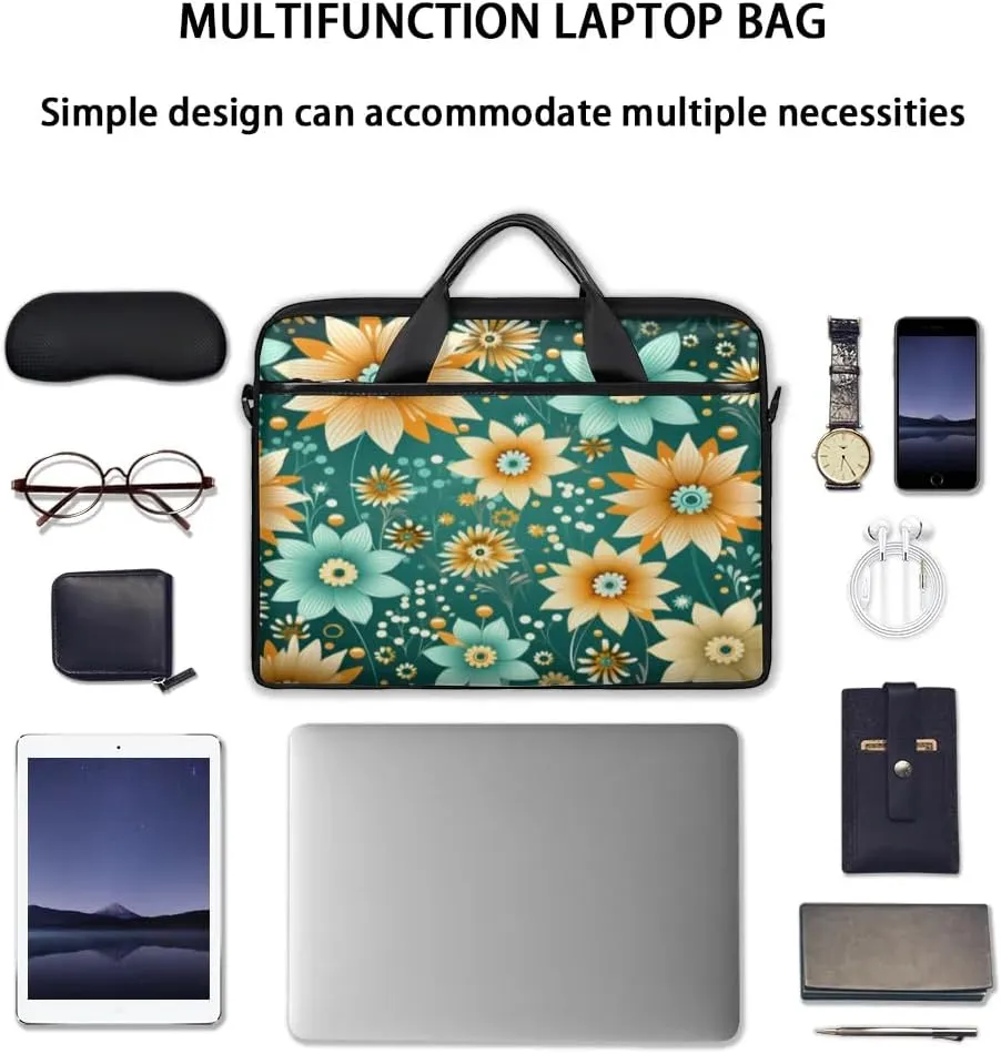 Laptop Shoulder Bag for 13-15 Inch Waterproof Laptop Sleeve Case Bag Slim Computer Carry Case Computer Cases for Laptops
