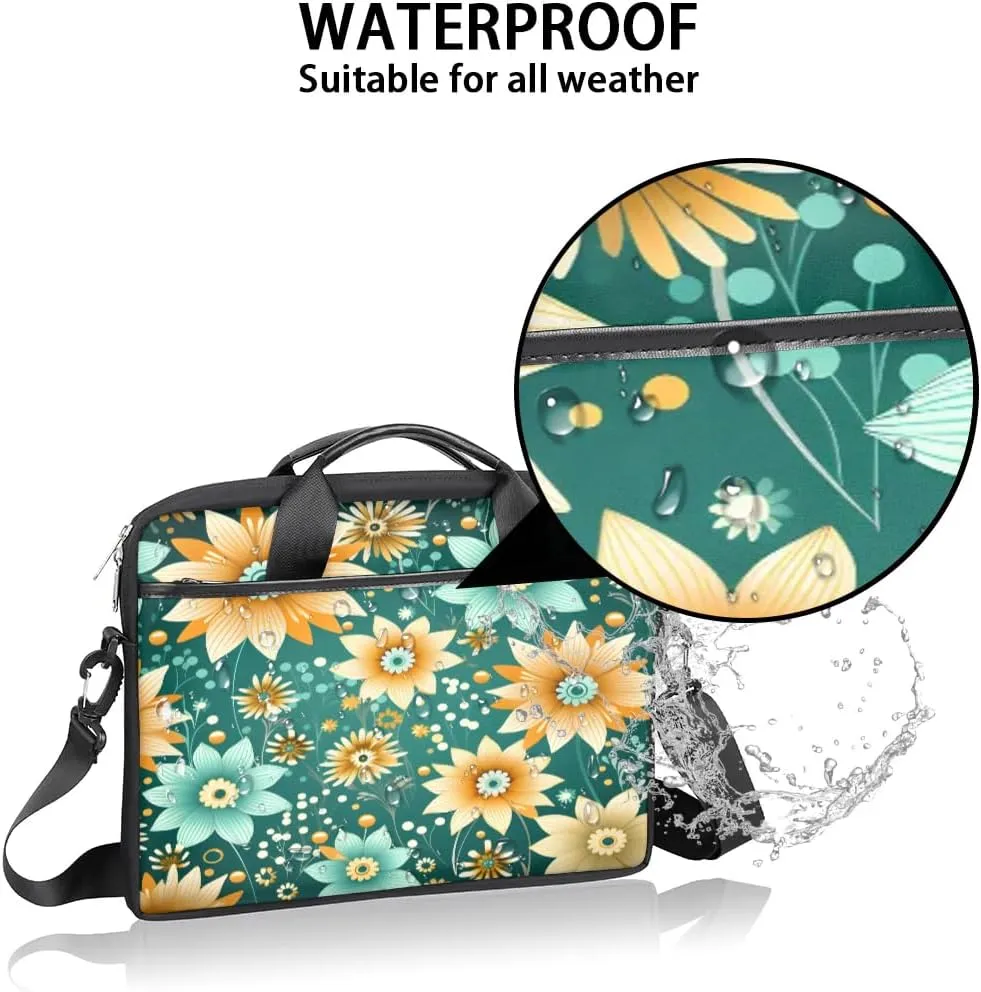 Laptop Shoulder Bag for 13-15 Inch Waterproof Laptop Sleeve Case Bag Slim Computer Carry Case Computer Cases for Laptops