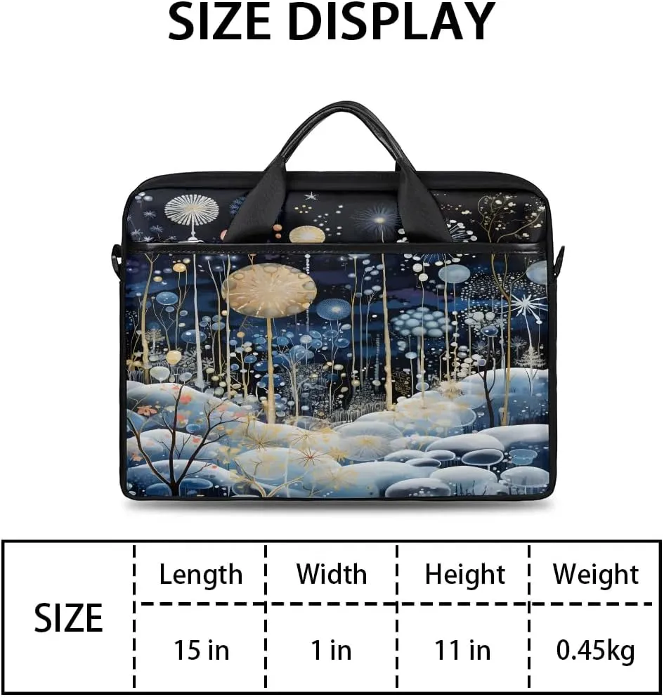 Laptop Shoulder Bag for 13-15 Inch Waterproof Laptop Sleeve Case Bag Slim Computer Carry Case Computer Cases for Laptops