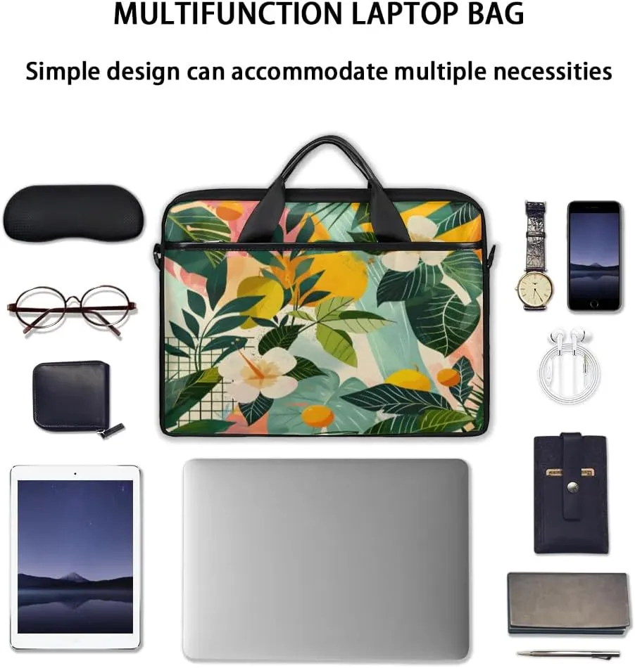 Laptop Shoulder Bag for 13-15 Inch Waterproof Laptop Sleeve Case Bag Slim Computer Carry Case Computer Cases for Laptops