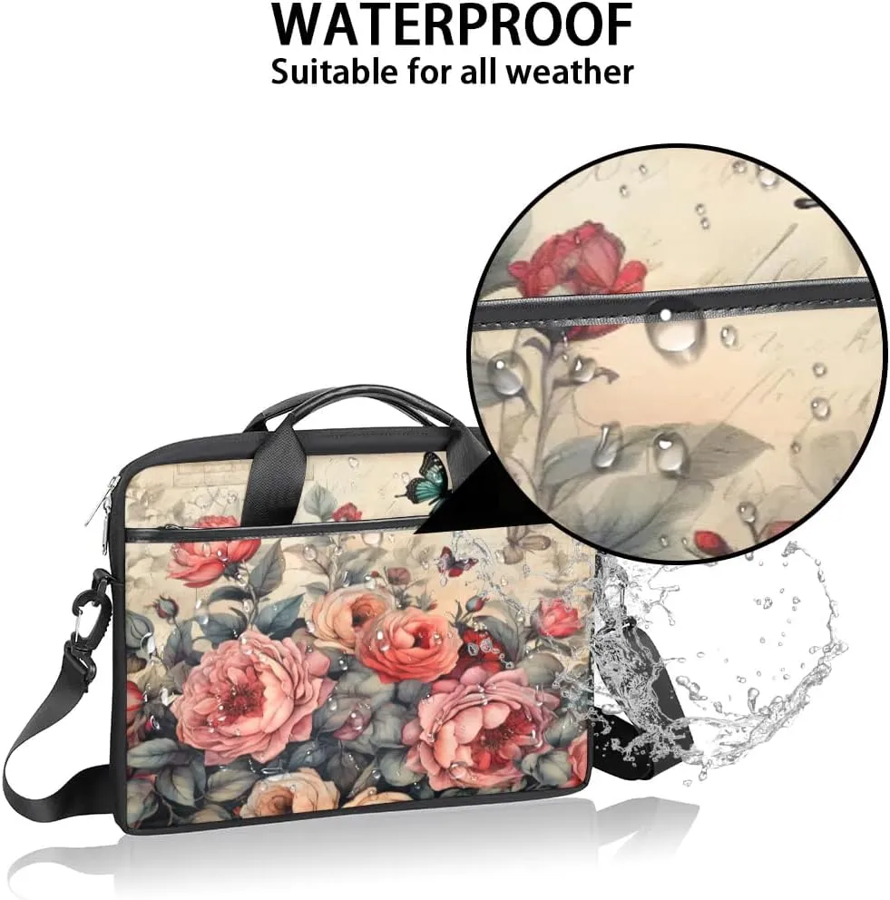 Laptop Shoulder Bag for 13-15 Inch Waterproof Laptop Sleeve Case Bag Slim Computer Carry Case Computer Cases for Laptops