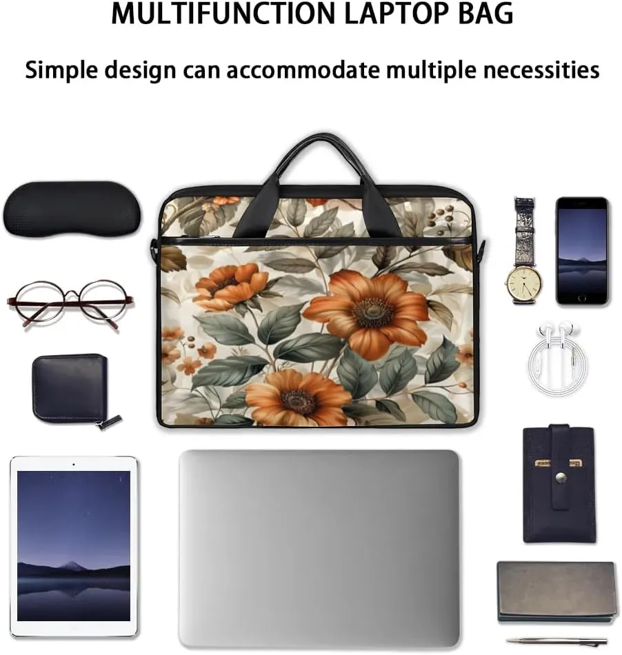 Laptop Shoulder Bag for 13-15 Inch Waterproof Laptop Sleeve Case Bag Slim Computer Carry Case Computer Cases for Laptops
