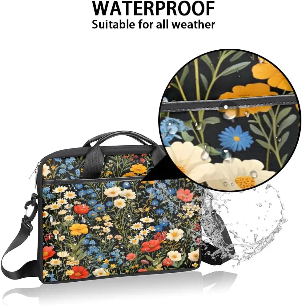 Laptop Shoulder Bag for 13-15 Inch Waterproof Laptop Sleeve Case Bag Slim Computer Carry Case Computer Cases for Laptops