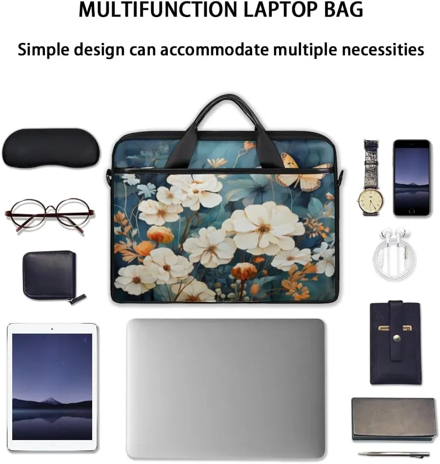 Laptop Shoulder Bag for 13-15 Inch Waterproof Laptop Sleeve Case Bag Slim Computer Carry Case Computer Cases for Laptops