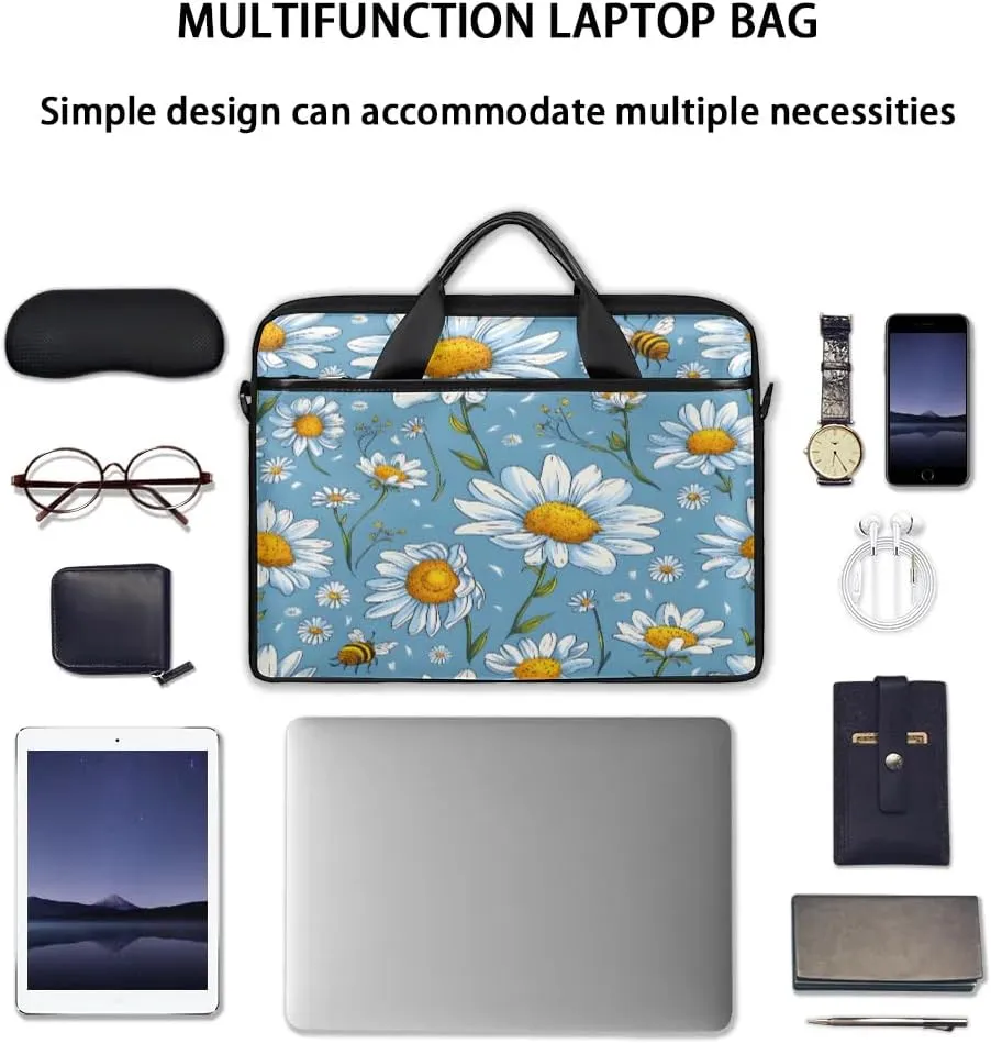 Laptop Shoulder Bag for 13-15 Inch Waterproof Laptop Sleeve Case Bag Slim Computer Carry Case Computer Cases for Laptops