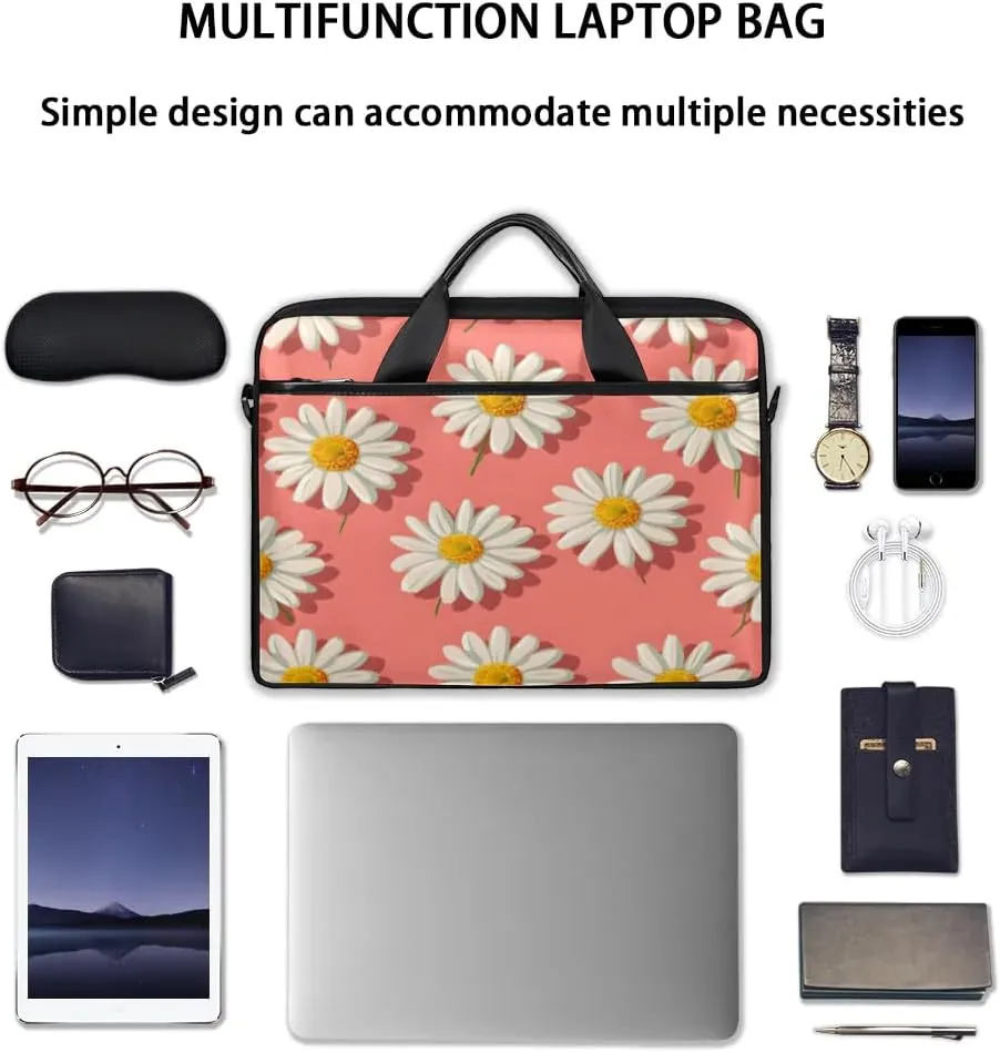 Laptop Shoulder Bag for 13-15 Inch Waterproof Laptop Sleeve Case Bag Slim Computer Carry Case Computer Cases for Laptops
