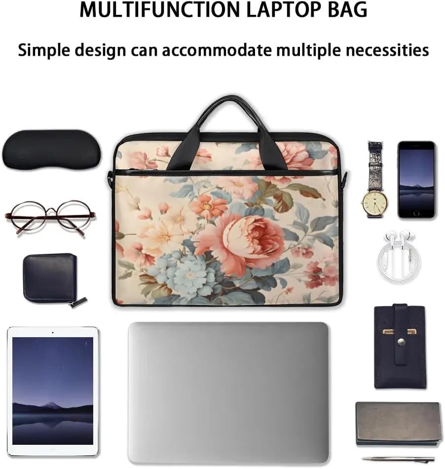 Laptop Shoulder Bag for 13-15 Inch Waterproof Laptop Sleeve Case Bag Slim Computer Carry Case Computer Cases for Laptops