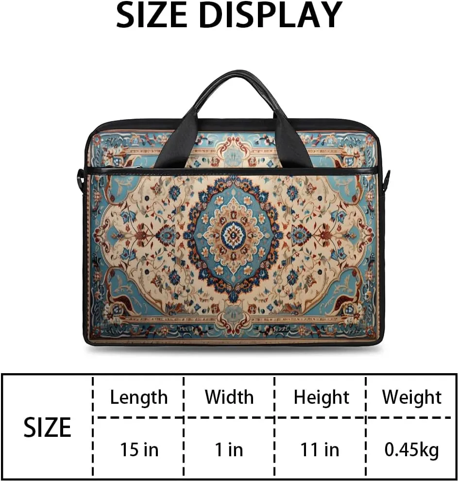 Laptop Shoulder Bag for 13-15 Inch Waterproof Laptop Sleeve Case Bag Slim Computer Carry Case Computer Cases for Laptops