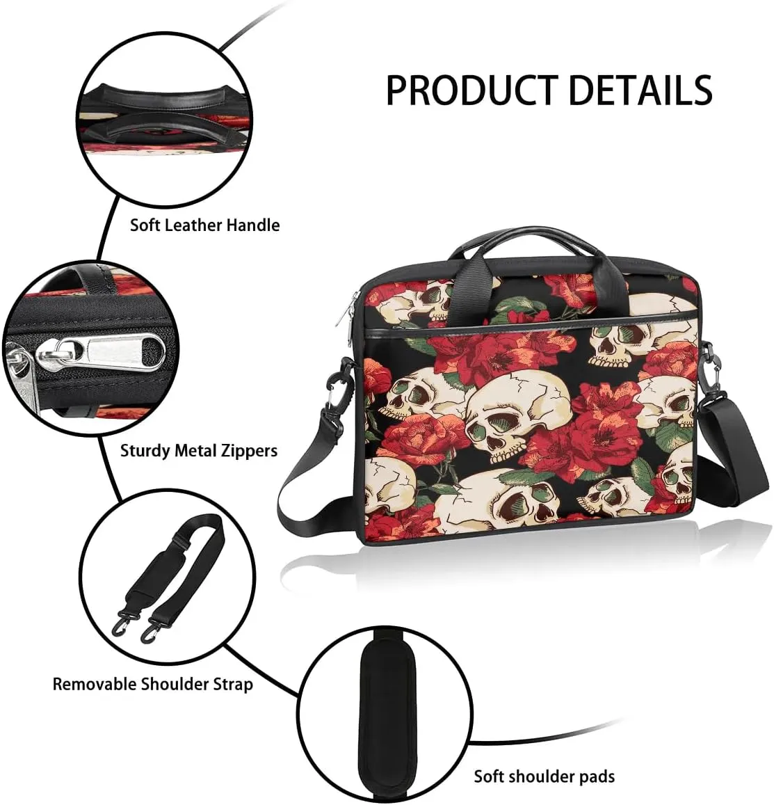 Laptop Shoulder Bag for 13-15 Inch Waterproof Laptop Sleeve Case Bag Slim Computer Carry Case Computer Cases for Laptops