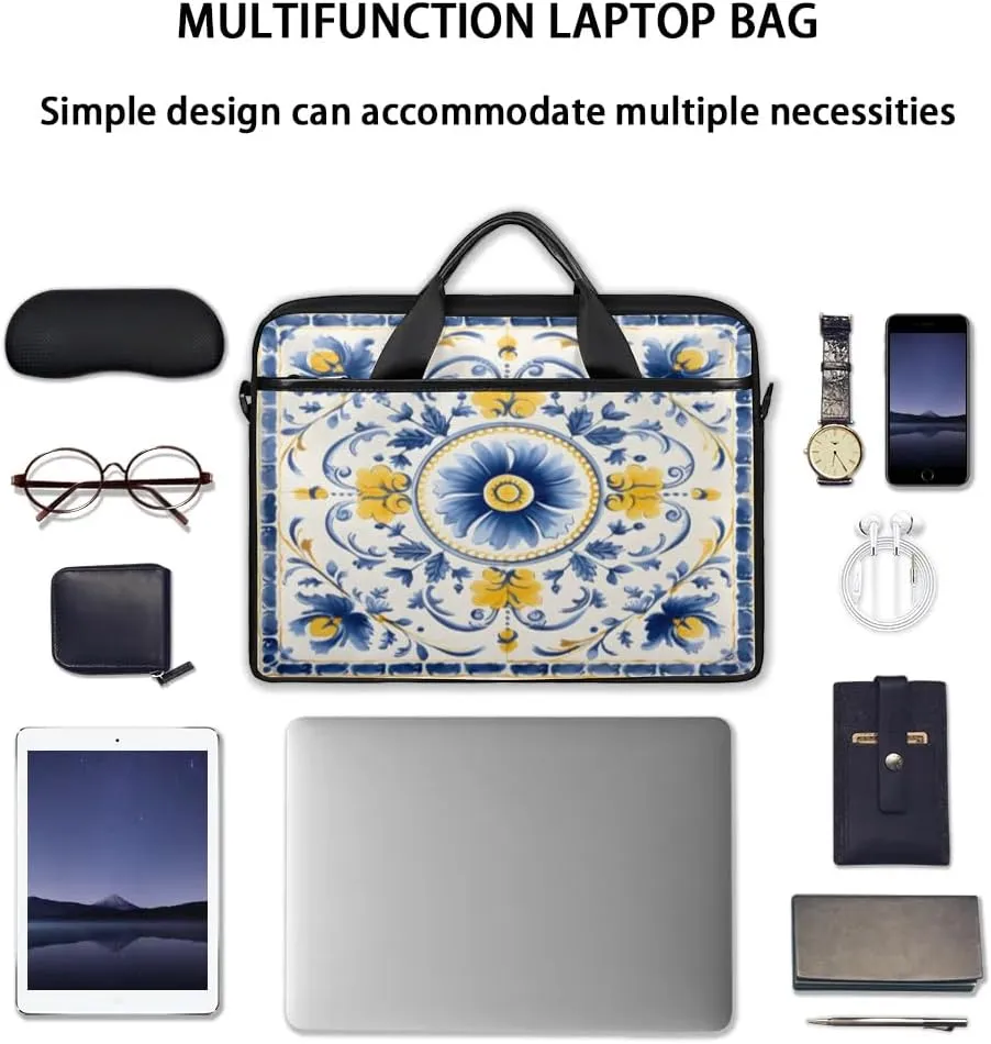 Laptop Shoulder Bag for 13-15 Inch Waterproof Laptop Sleeve Case Bag Slim Computer Carry Case Computer Cases for Laptops