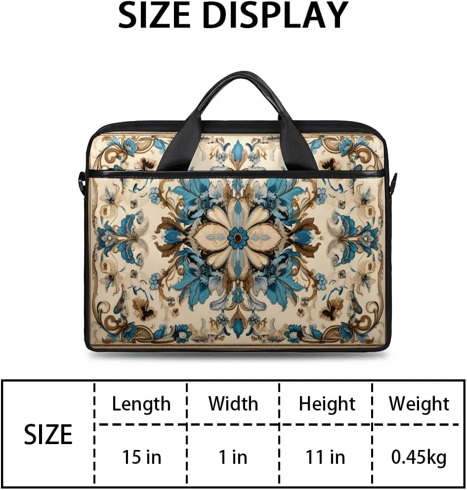 Laptop Shoulder Bag for 13-15 Inch Waterproof Laptop Sleeve Case Bag Slim Computer Carry Case Computer Cases for Laptops
