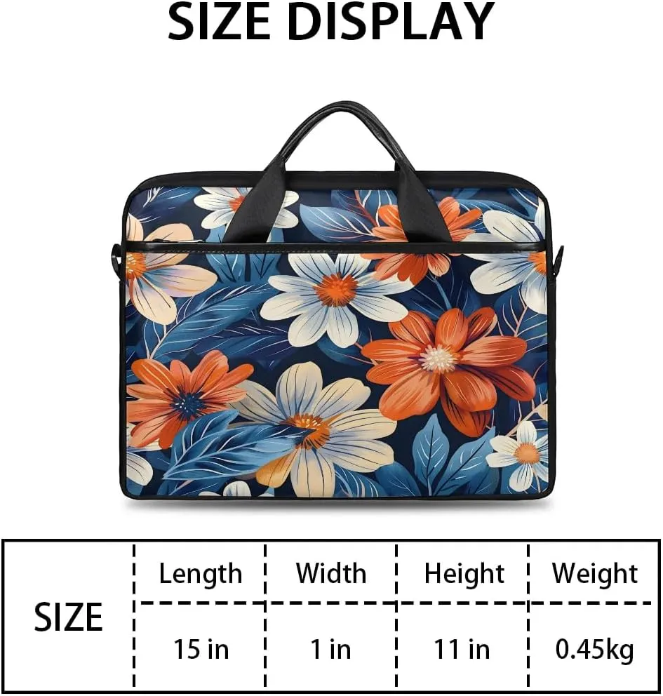 Laptop Shoulder Bag for 13-15 Inch Waterproof Laptop Sleeve Case Bag Slim Computer Carry Case Computer Cases for Laptops
