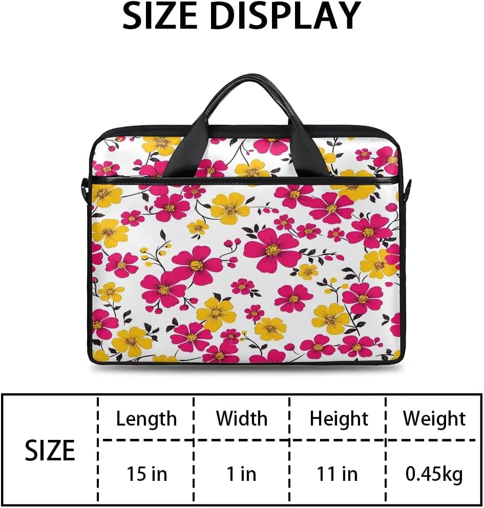 Laptop Shoulder Bag for 13-15 Inch Waterproof Laptop Sleeve Case Bag Slim Computer Carry Case Computer Cases for Laptops