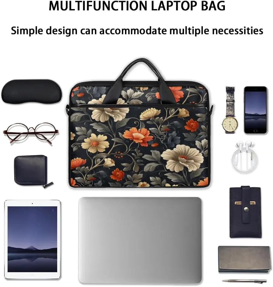 Laptop Shoulder Bag for 13-15 Inch Waterproof Laptop Sleeve Case Bag Slim Computer Carry Case Computer Cases for Laptops