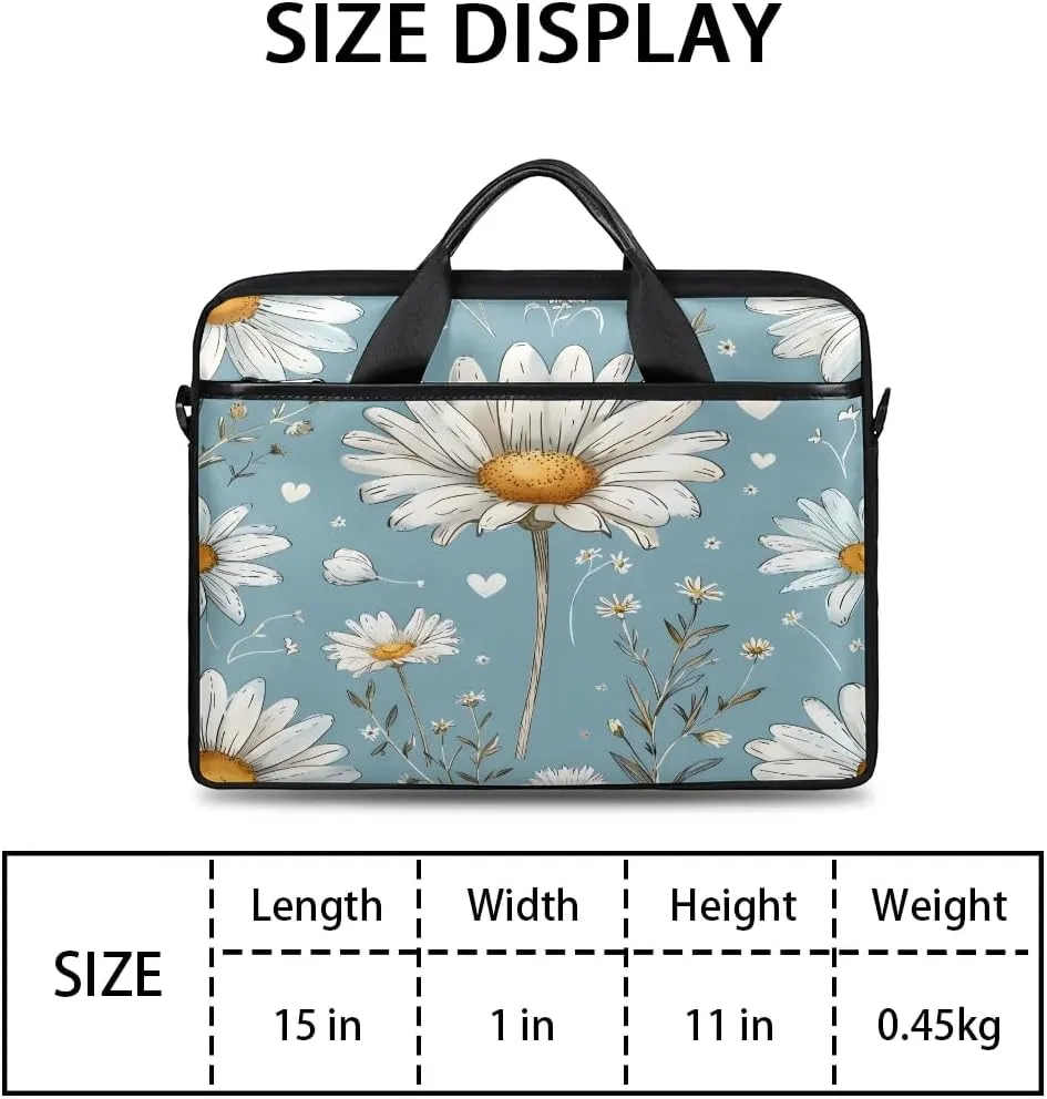Laptop Shoulder Bag for 13-15 Inch Waterproof Laptop Sleeve Case Bag Slim Computer Carry Case Computer Cases for Laptops