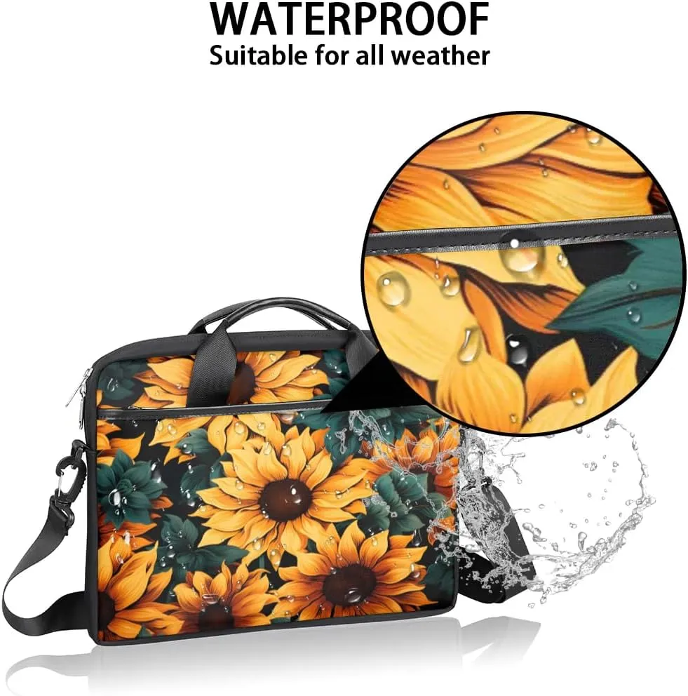Laptop Shoulder Bag for 13-15 Inch Waterproof Laptop Sleeve Case Bag Slim Computer Carry Case Computer Cases for Laptops