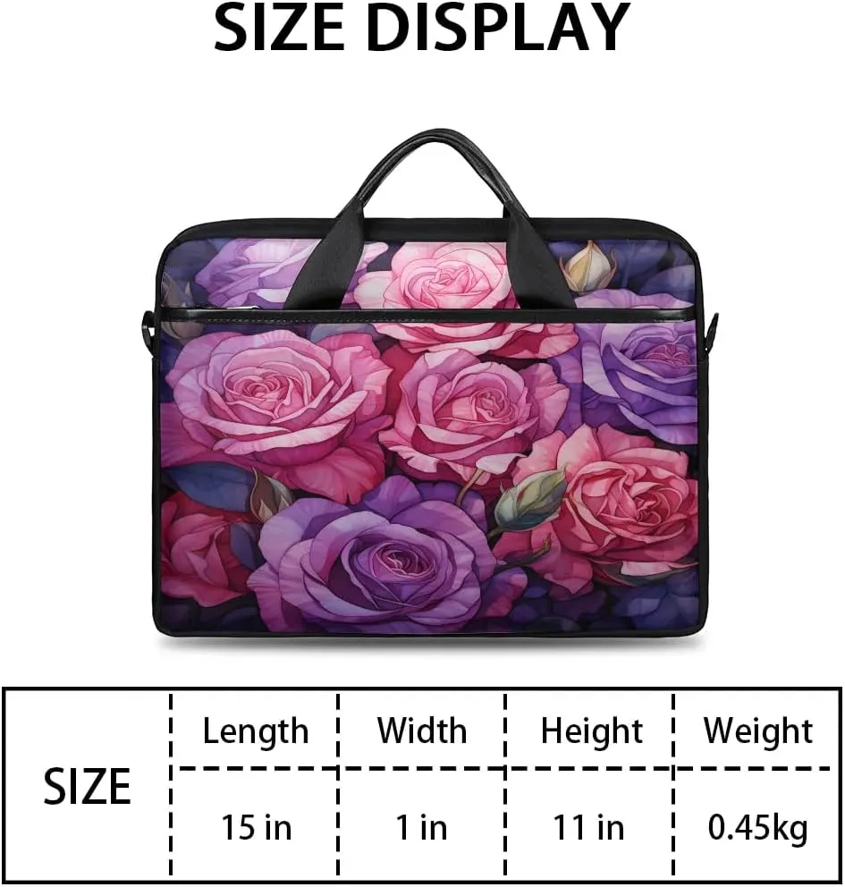 Laptop Shoulder Bag for 13-15 Inch Waterproof Laptop Sleeve Case Bag Slim Computer Carry Case Computer Cases for Laptops
