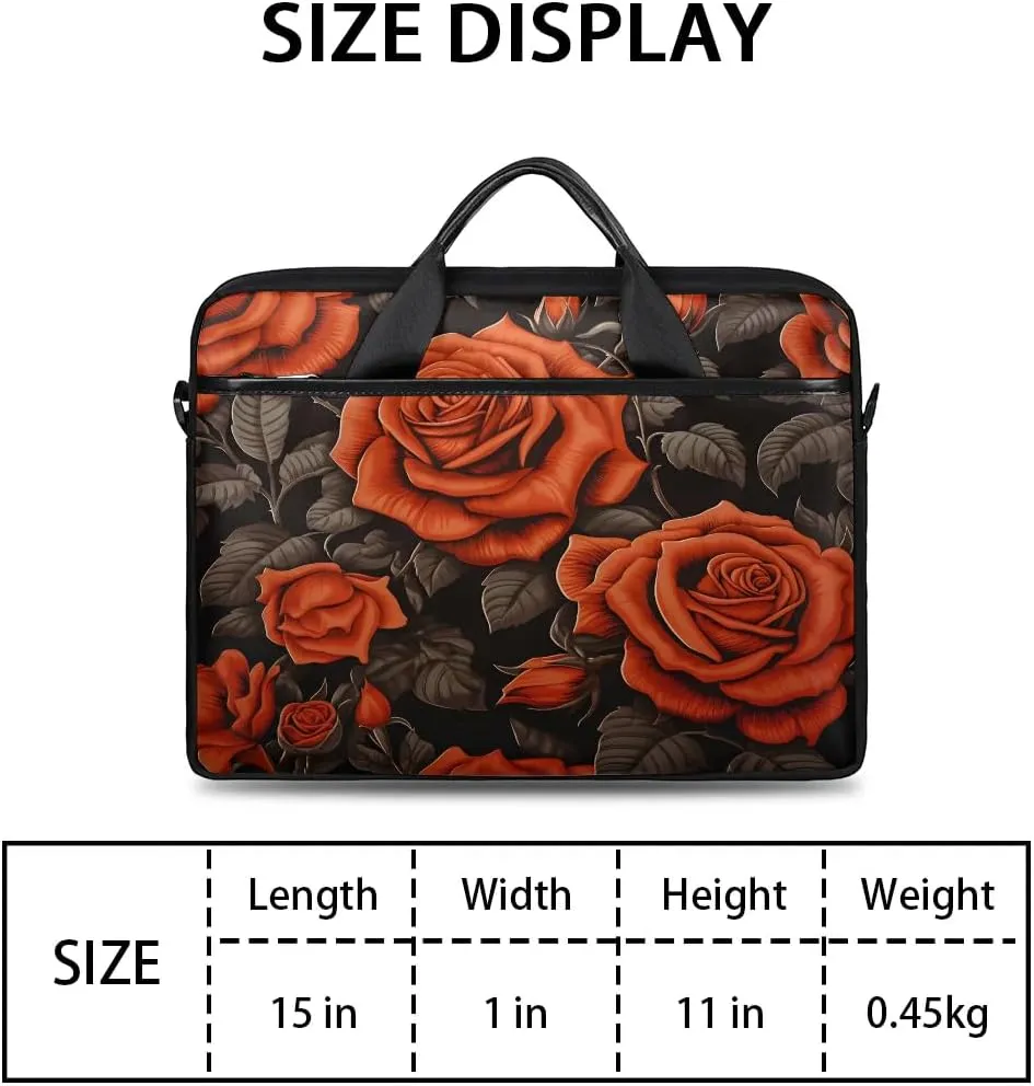 Laptop Shoulder Bag for 13-15 Inch Waterproof Laptop Sleeve Case Bag Slim Computer Carry Case Computer Cases for Laptops