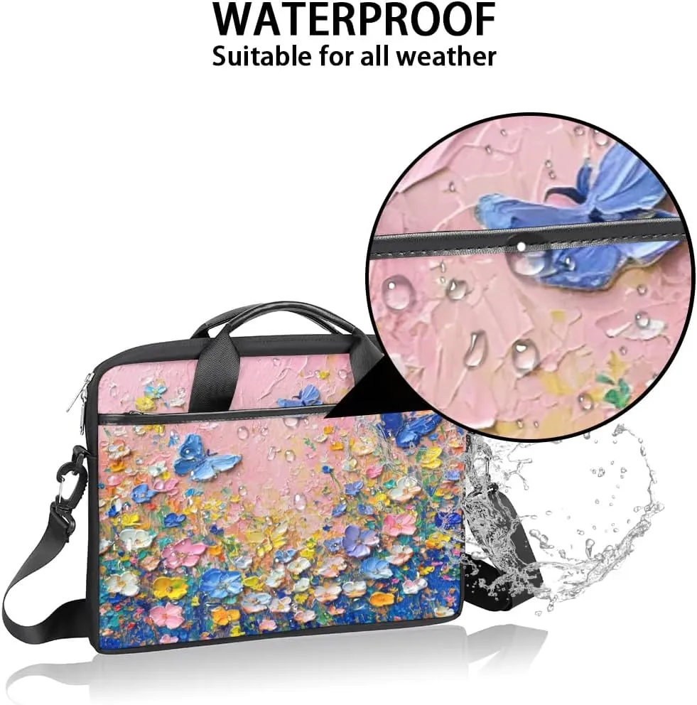 Laptop Shoulder Bag for 13-15 Inch Waterproof Laptop Sleeve Case Bag Slim Computer Carry Case Computer Cases for Laptops