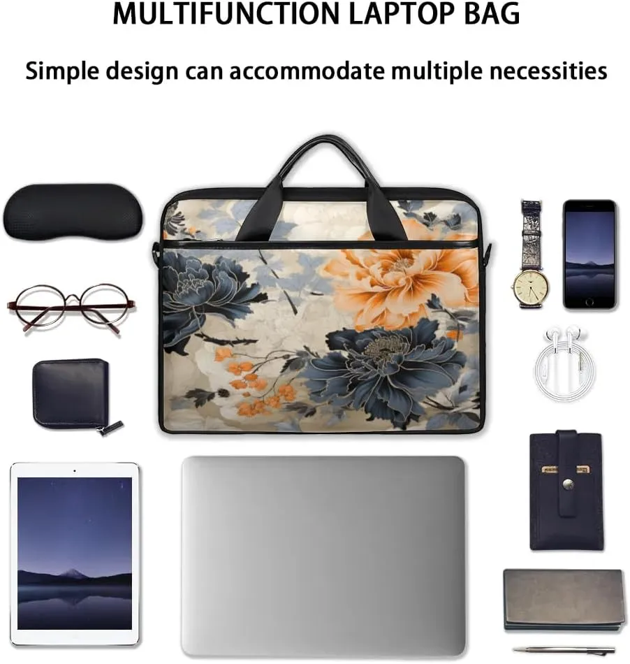 Laptop Shoulder Bag for 13-15 Inch Waterproof Laptop Sleeve Case Bag Slim Computer Carry Case Computer Cases for Laptops