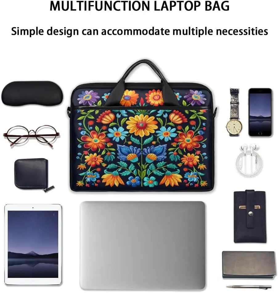 Laptop Shoulder Bag for 13-15 Inch Waterproof Laptop Sleeve Case Bag Slim Computer Carry Case Computer Cases for Laptops