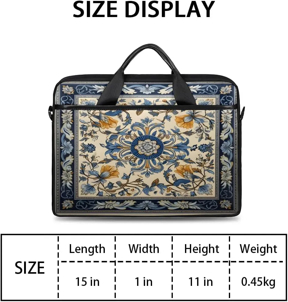Laptop Shoulder Bag for 13-15 Inch Waterproof Laptop Sleeve Case Bag Slim Computer Carry Case Computer Cases for Laptops
