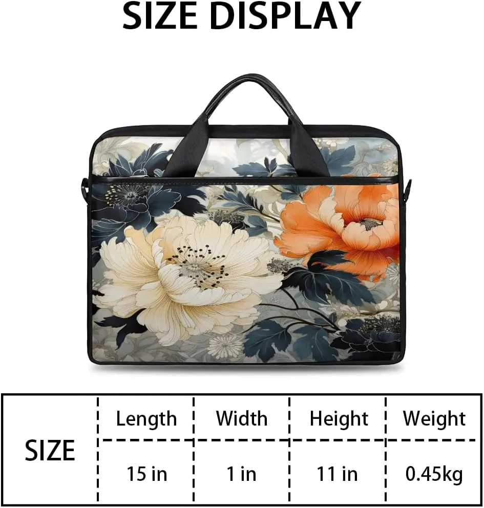 Laptop Shoulder Bag for 13-15 Inch Waterproof Laptop Sleeve Case Bag Slim Computer Carry Case Computer Cases for Laptops